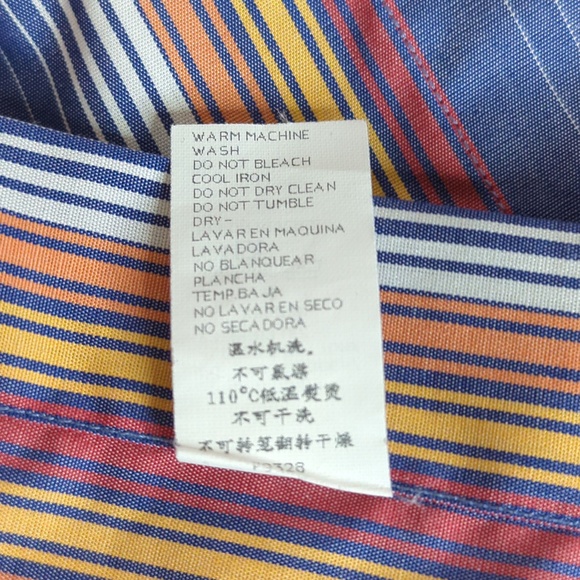 Paul & Shark Yachting Men’s Striped Multi-colour Long Sleeve Shirt - Picture 10 of 10